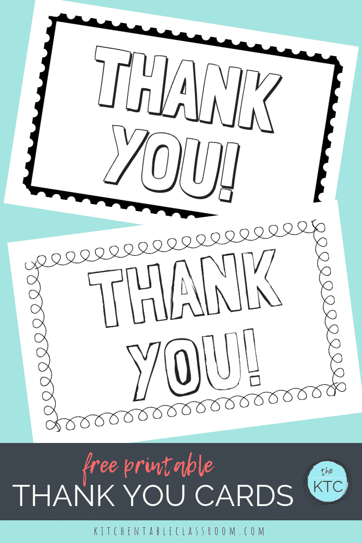 printable thank you cards for kids free printable thank you cards
